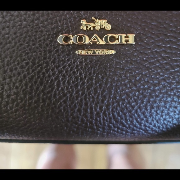 BRAND NEW Coach Burgundy Pebble Tote - Picture 8 of 8